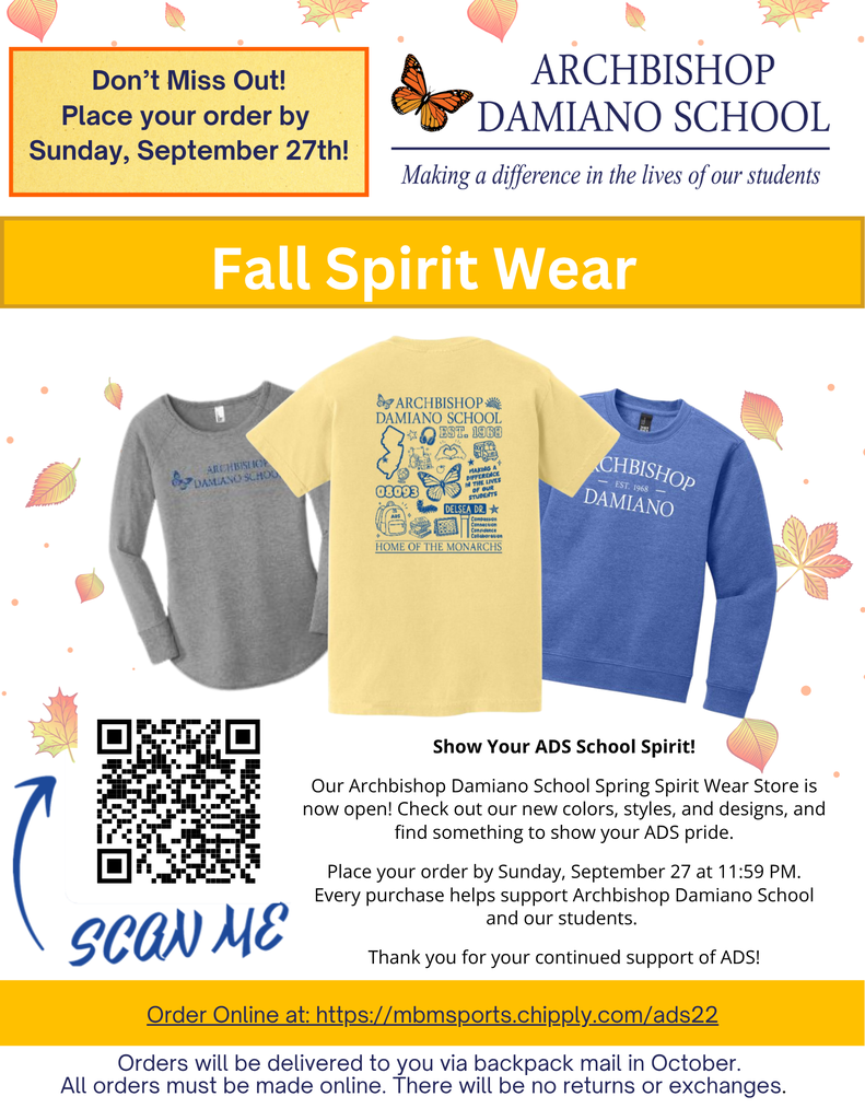 ADS Spirit Wear Flyer