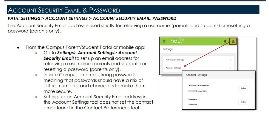 Campus Parent Security Email