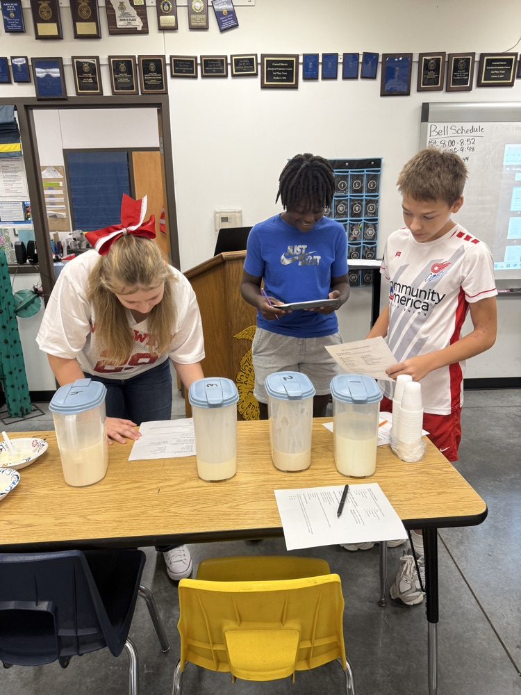 Practice Dairy Foods and Entomology in Intro to Ag 