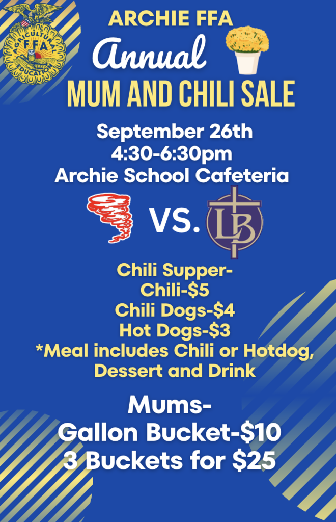 Archie FFA Mum Sale Flyer 
