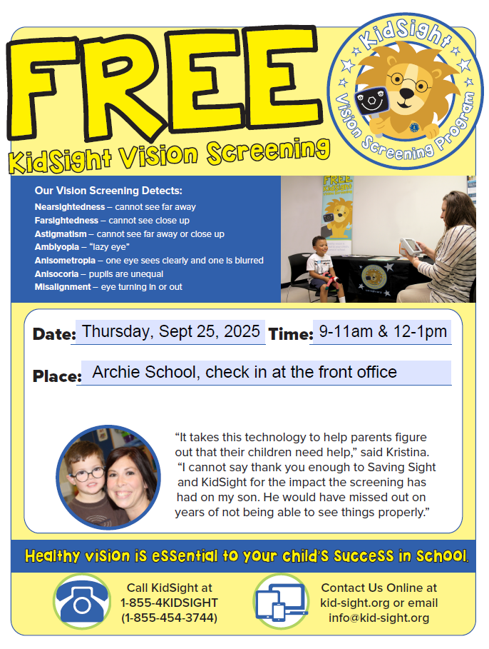 Kid Sight Vision Screenings