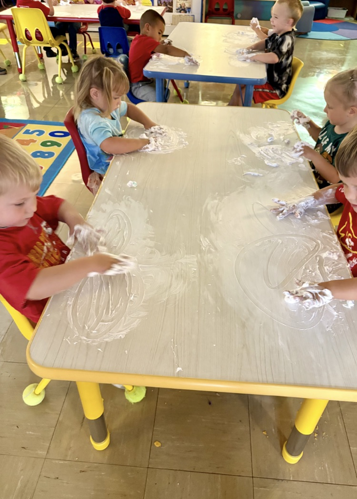 shaving cream fun