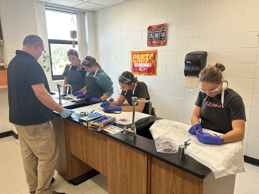 Guided dissection with the guest speaker.
