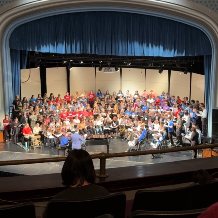 /8th grade honor choir performing at UCM