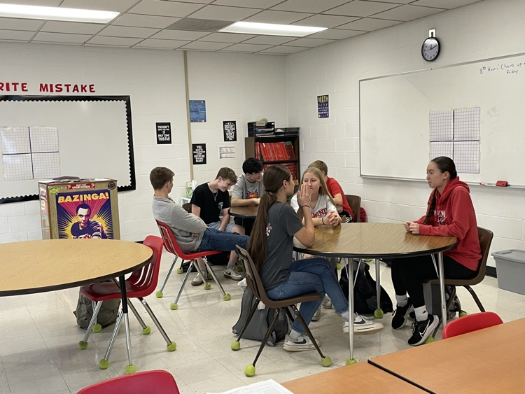 Hope Squad members talked about their baseline and worked through 3 student scenarios. 