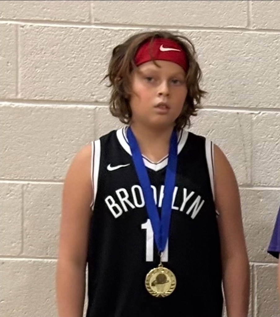 Drake with his 1st place med