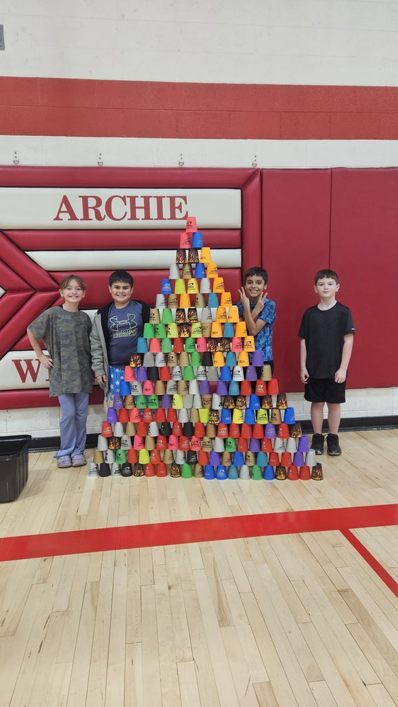 cup stacking tower