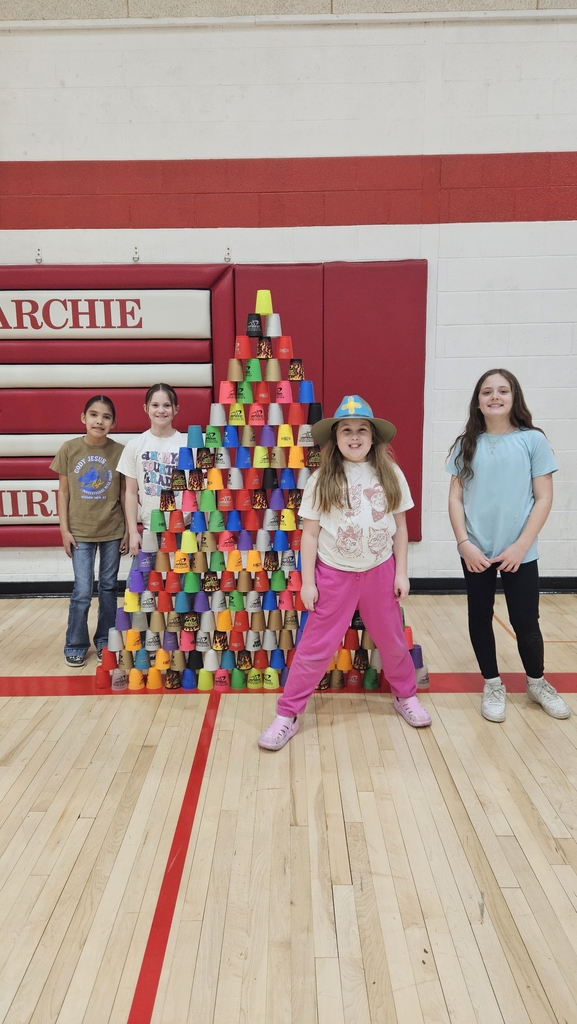 cup stacking tower