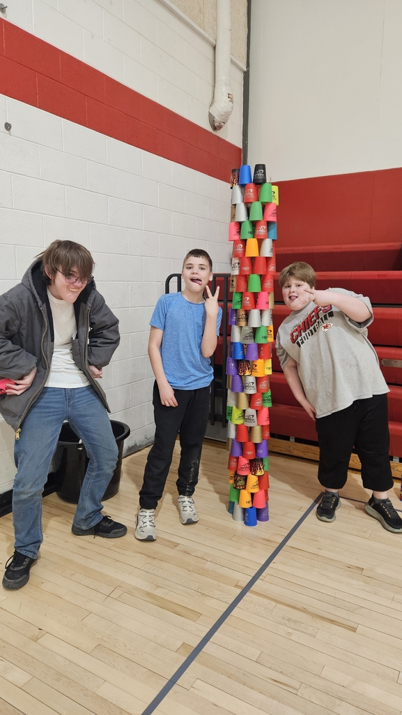 cup stacking tower