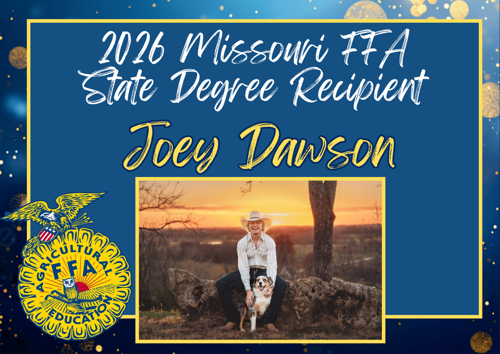Joey Dawson State FFA Degree