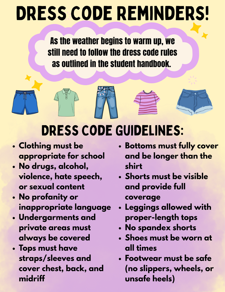 Dress Code Reminders