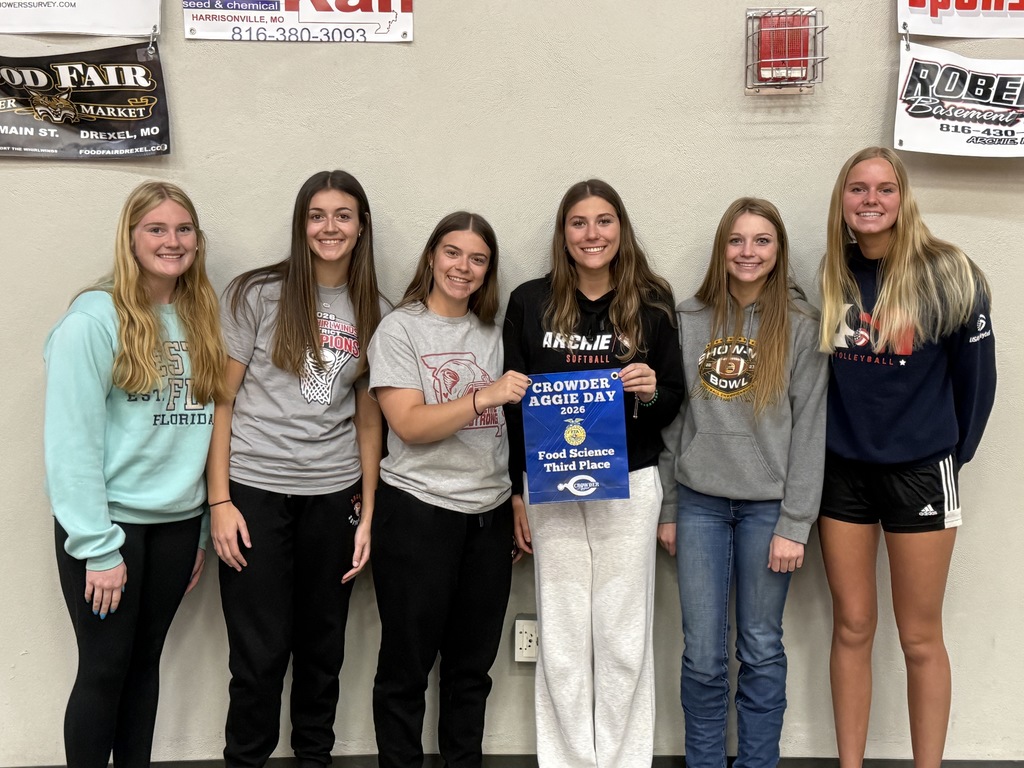 Food Science Team with their 3rd Place Banner from Crowder 