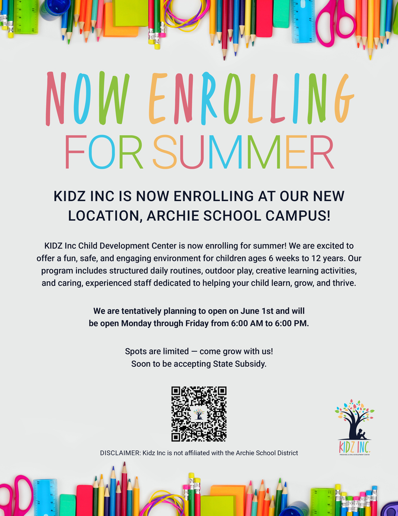 Kidz Inc Enrollment