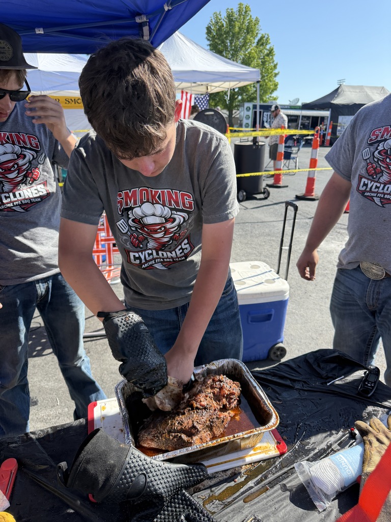 Shredding the pulled pork 