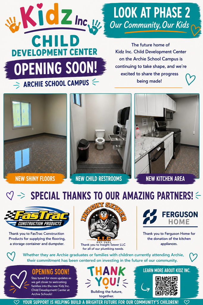 Kidz Inc Child Development Center coming soon