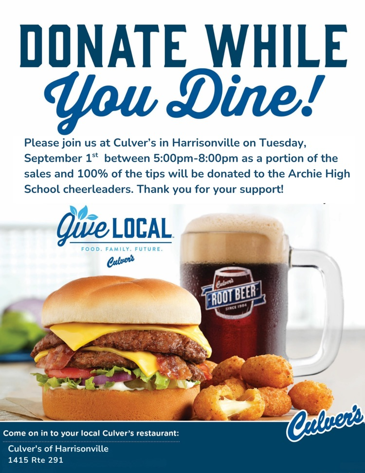 Culver’s Fundraiser