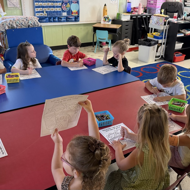 Preschool first day fun 