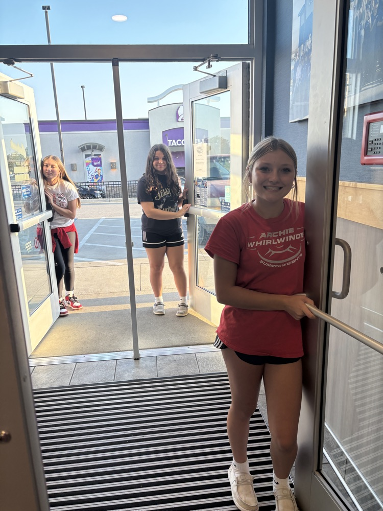 We could only open the doors and greet this time!