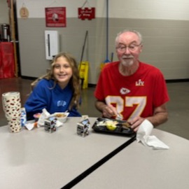 grandpa and granddaughter 