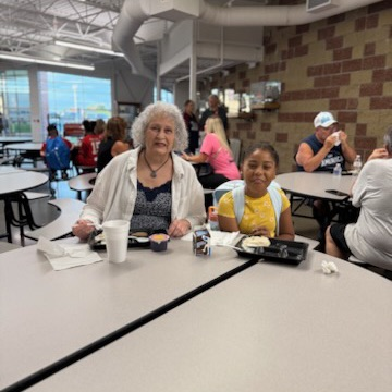 grandma and grandkid