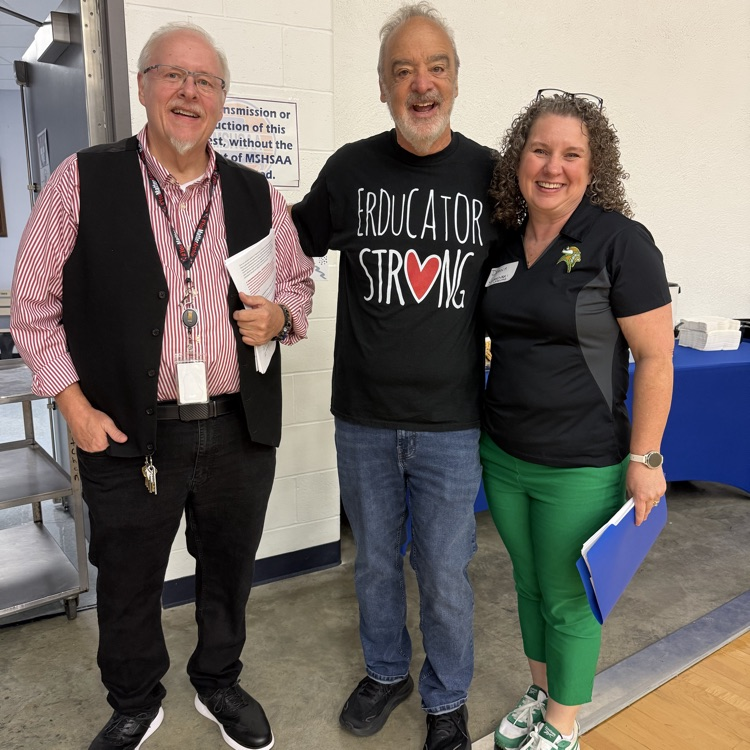 Gerry Brooks with staff 