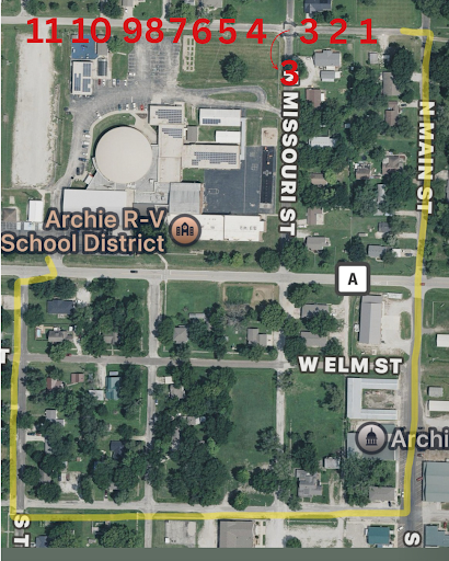 Parade route