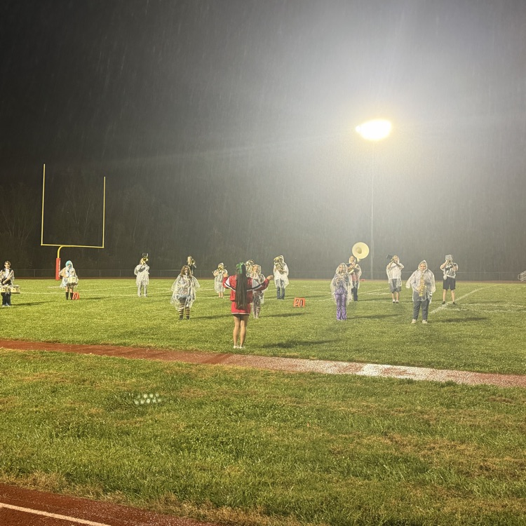 band in rain