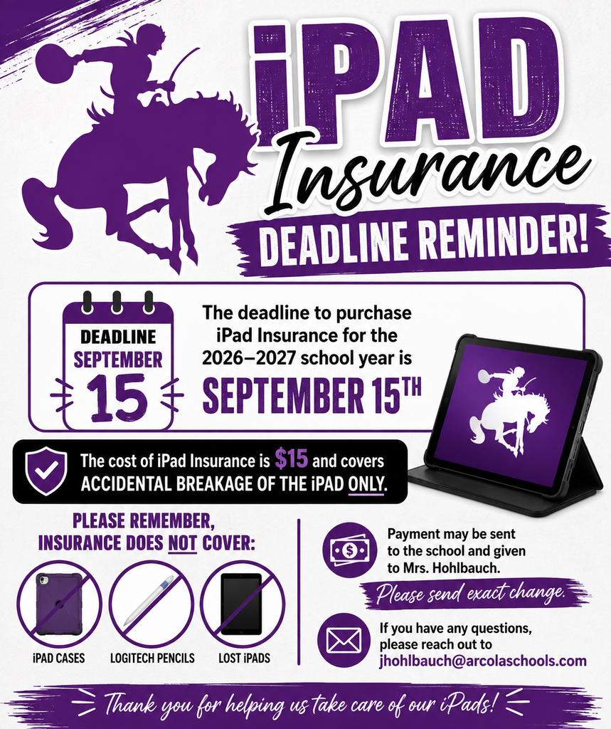 iPad insurance flyer