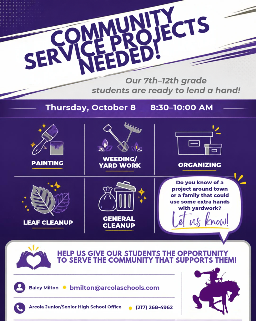 Community Service Projects-Needed