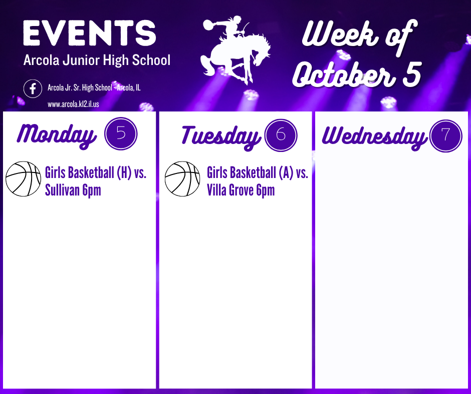 Junior High Week of October 5