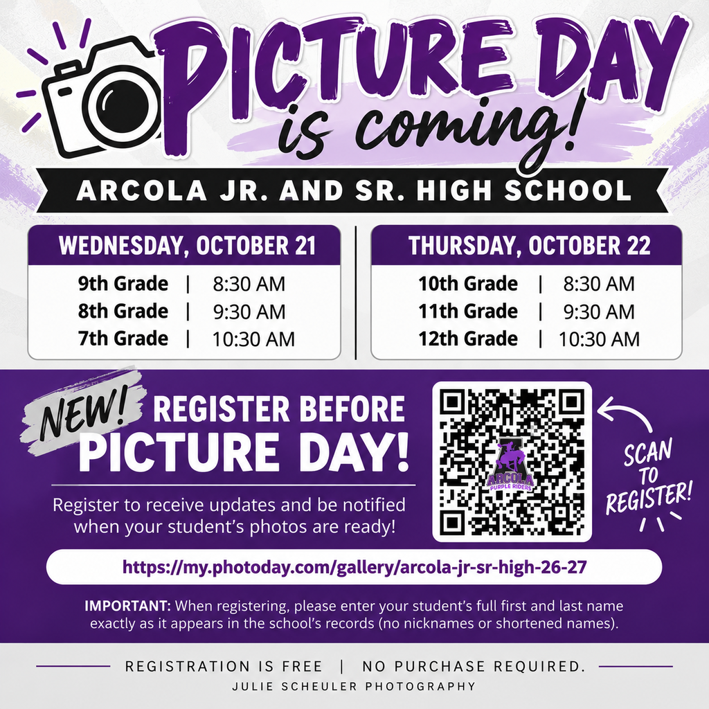 Picture Day Schedule