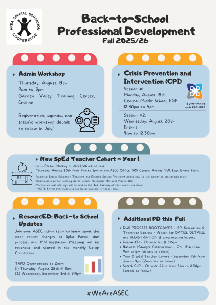Fall PD Opportunities