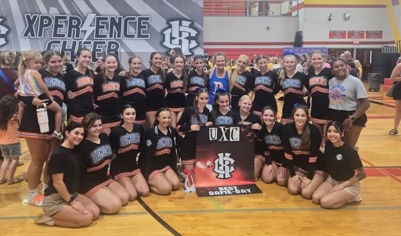 Congrats to the HS Cheer team for winning best game day routine at a recent cheer competition!!