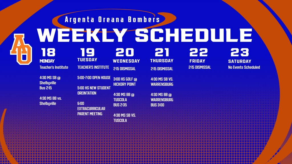 Weekly Calendar