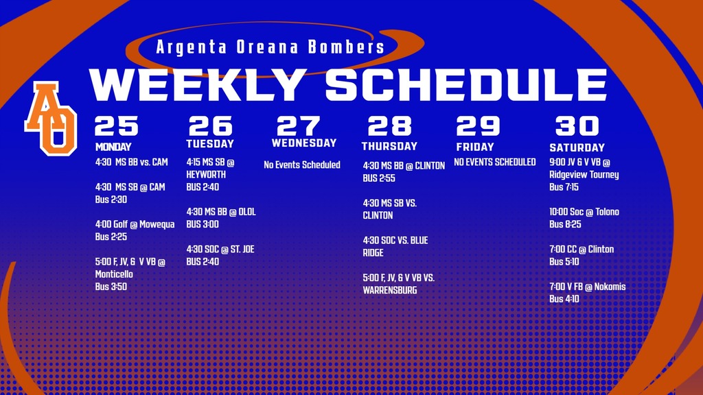 Weekly Calendar
