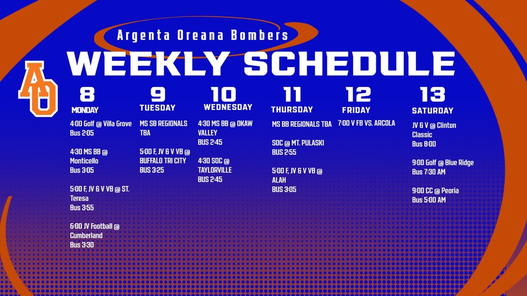 Weekly Calendar