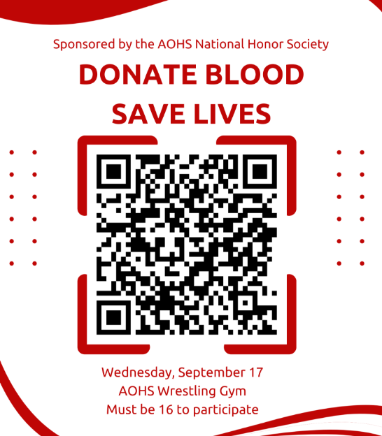 Blood Drive at AOHS 9-17-25