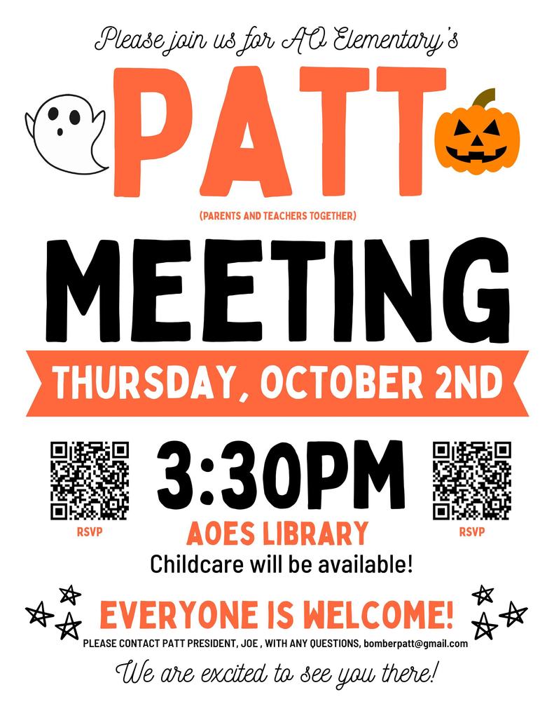October PATT Meeting Info