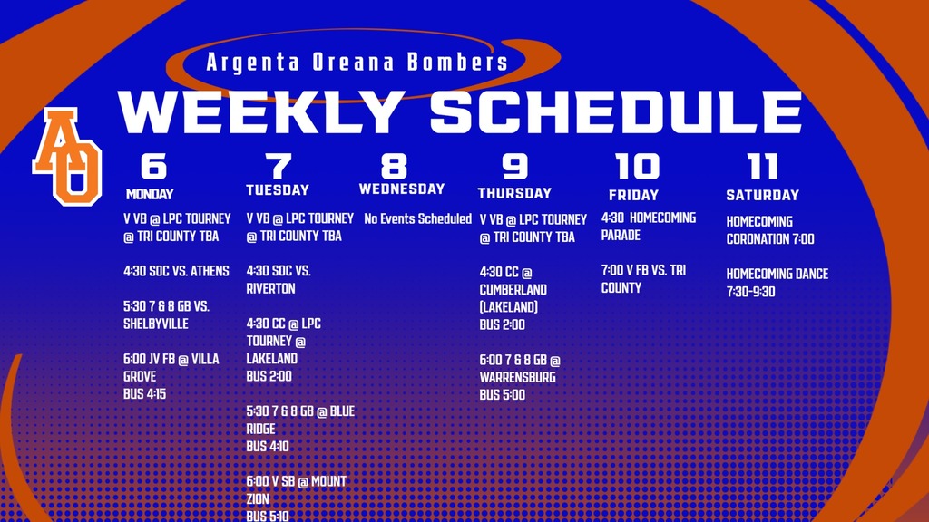Weekly Calendar