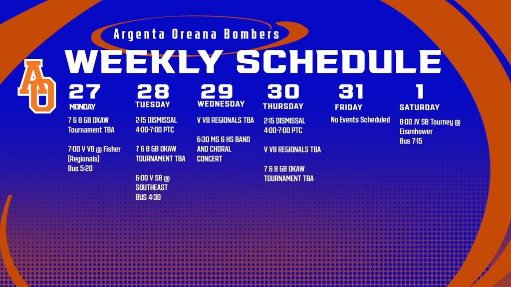 Weekly Calendar