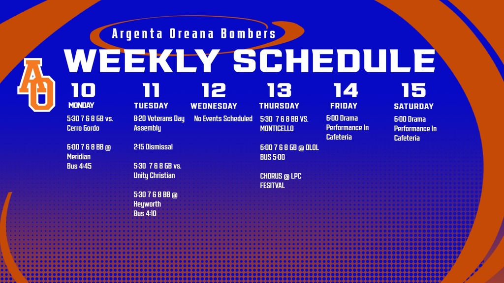 Weekly Calendar