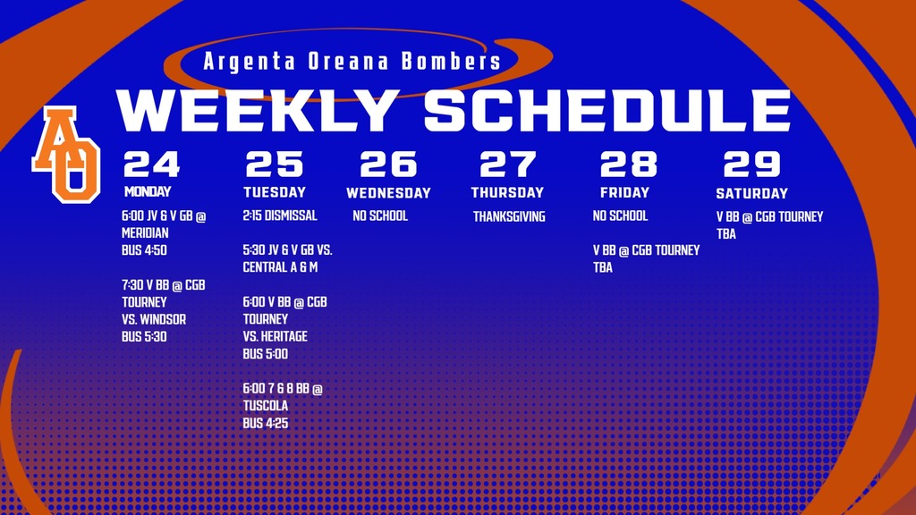 Weekly Calendar