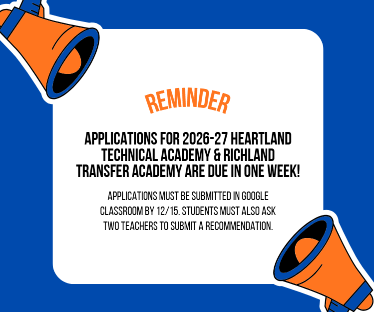 HTA/RTA Applications are due 12/15.