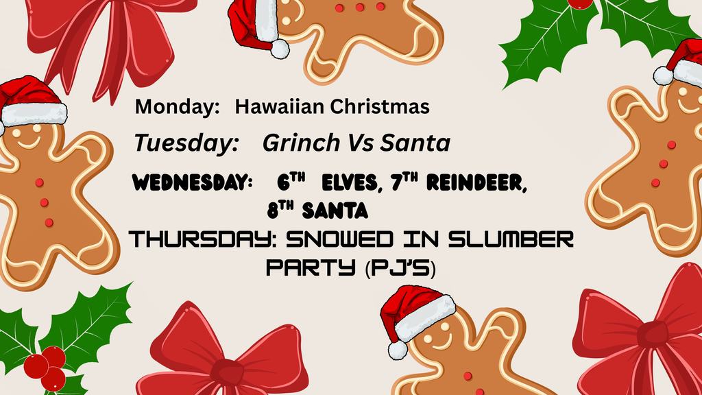 AOMS Holiday Dress up Days