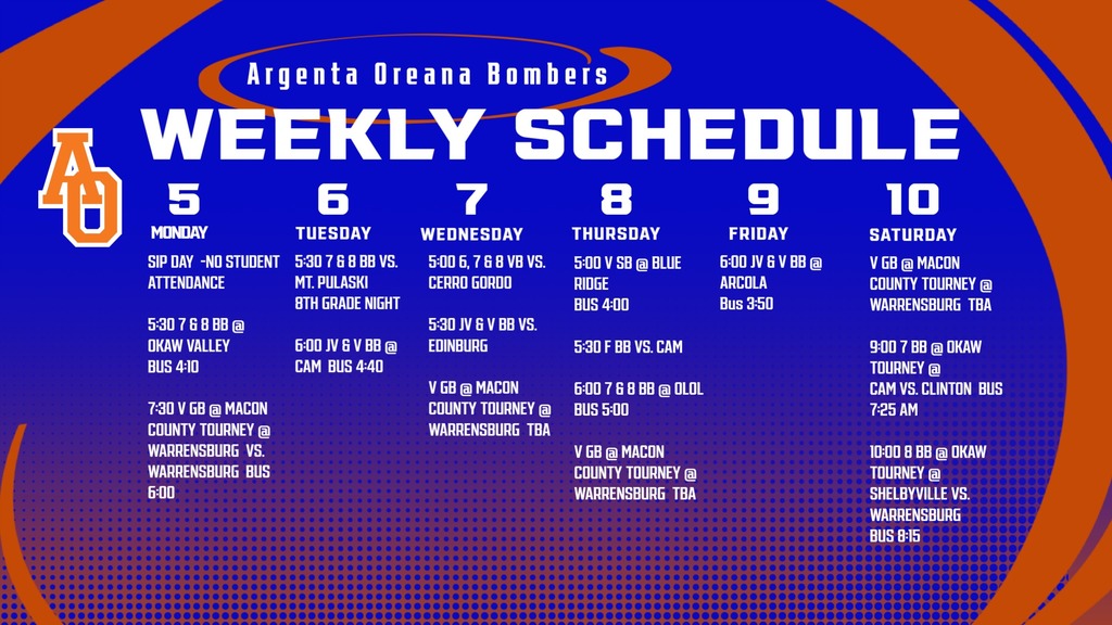 Weekly Calendar