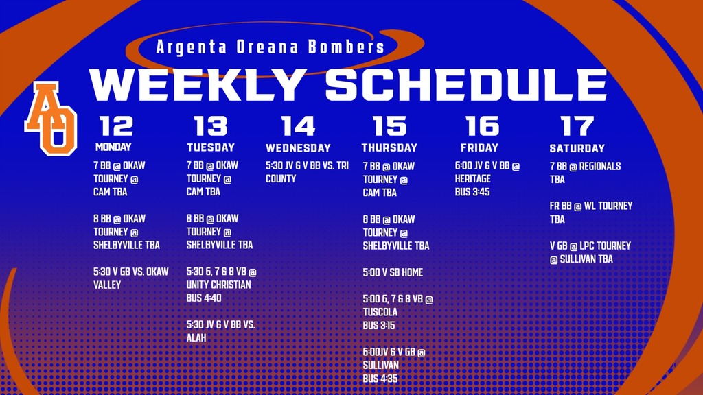 Weekly Calendar