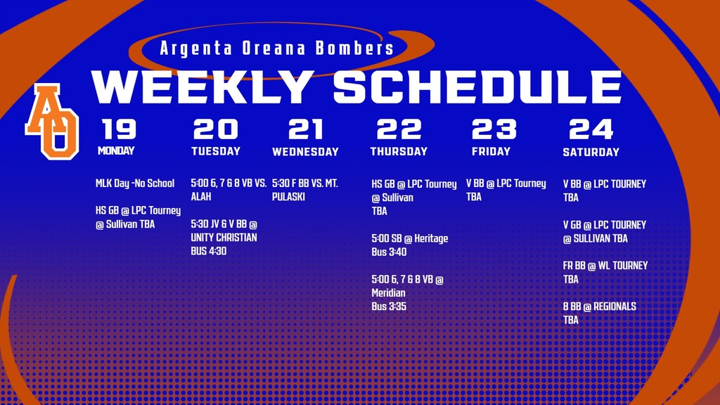 Weekly Calendar