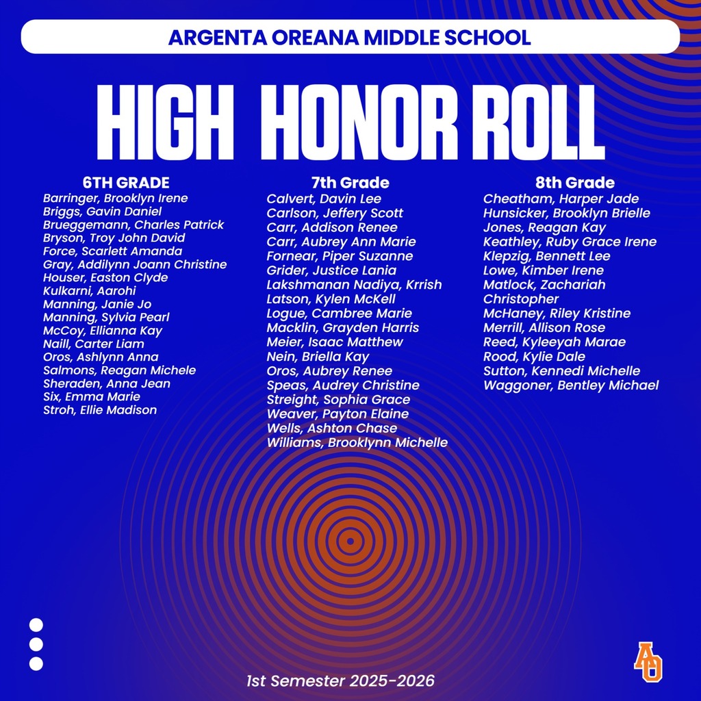 High Honor Roll Fall 2025