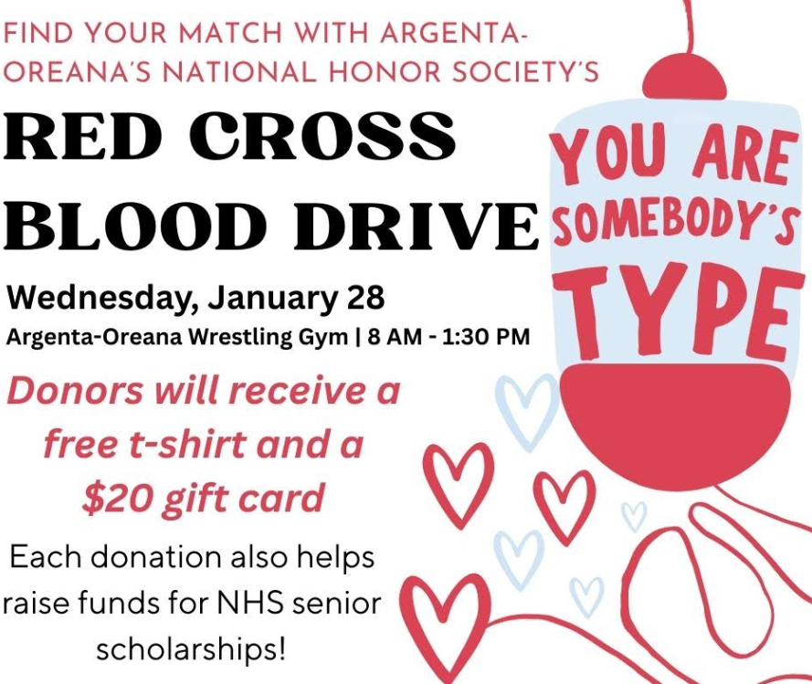 Red Cross Blood Drive at AOHS on January 28, 2026