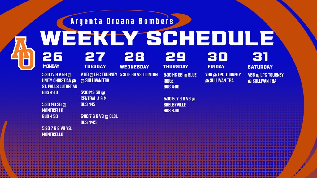 Weekly Calendar